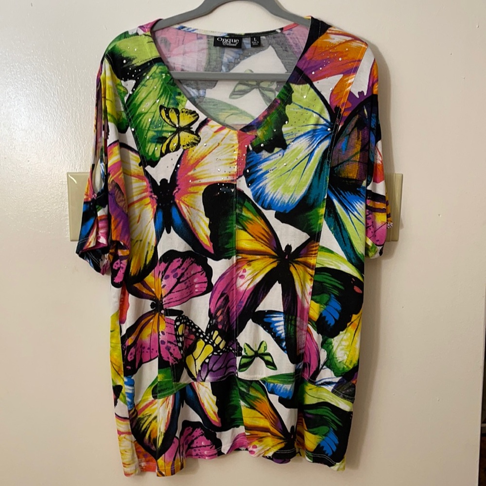 butterfly tunic, with cut out sleeves